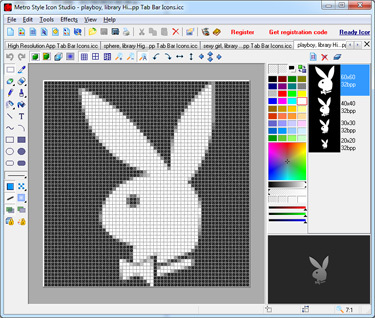 Metro Style Icon Editor Screenshot